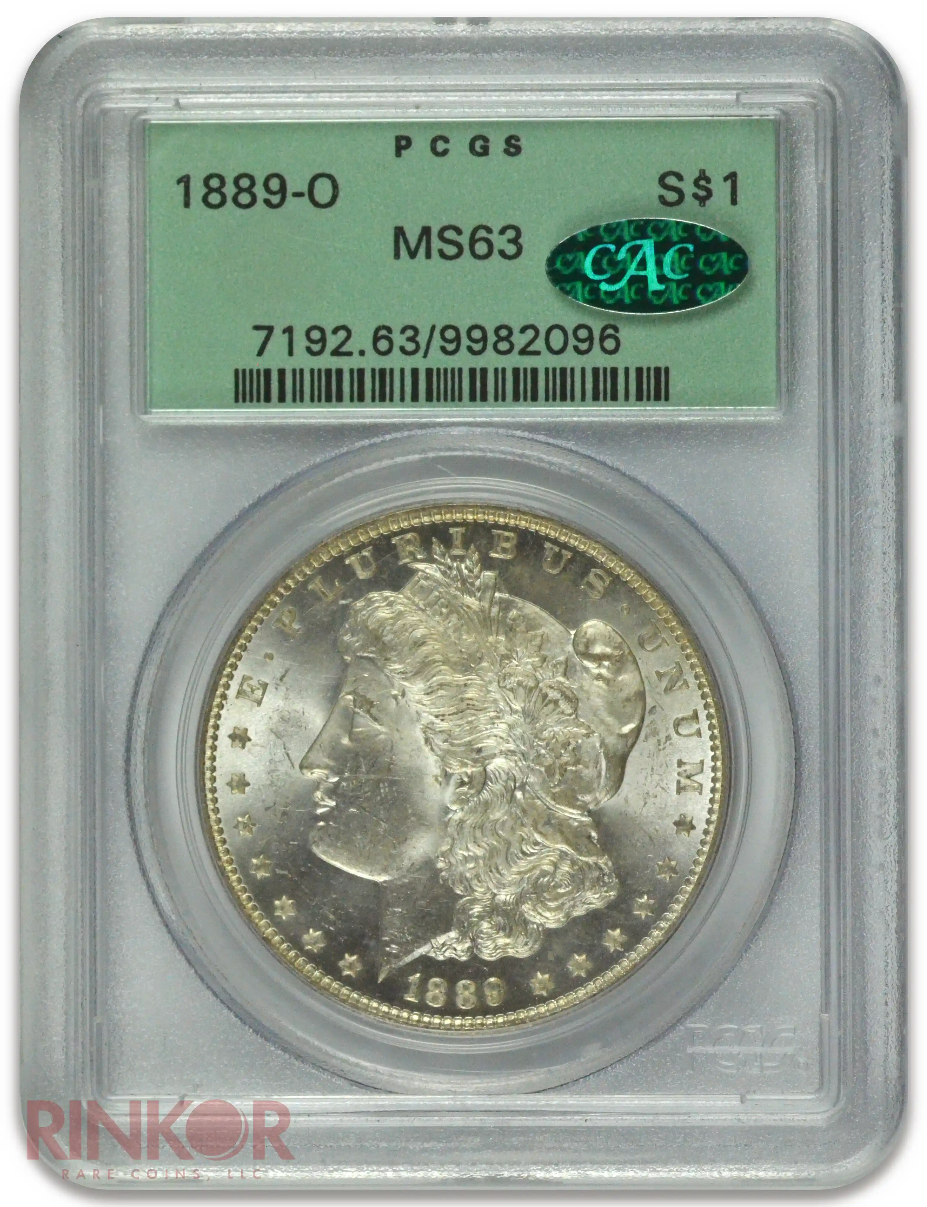 1889-O $1 Morgan Dollar PCGS MS 63 CAC
