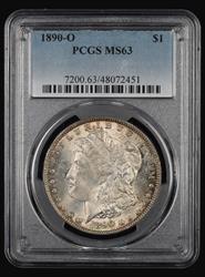 1890 O $1 PCGS MS63 MS63