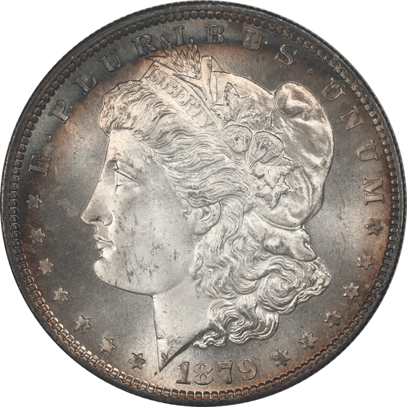 1879-S Morgan Silver Dollar $1 Raw Ungraded Coin Uncirculated Toned