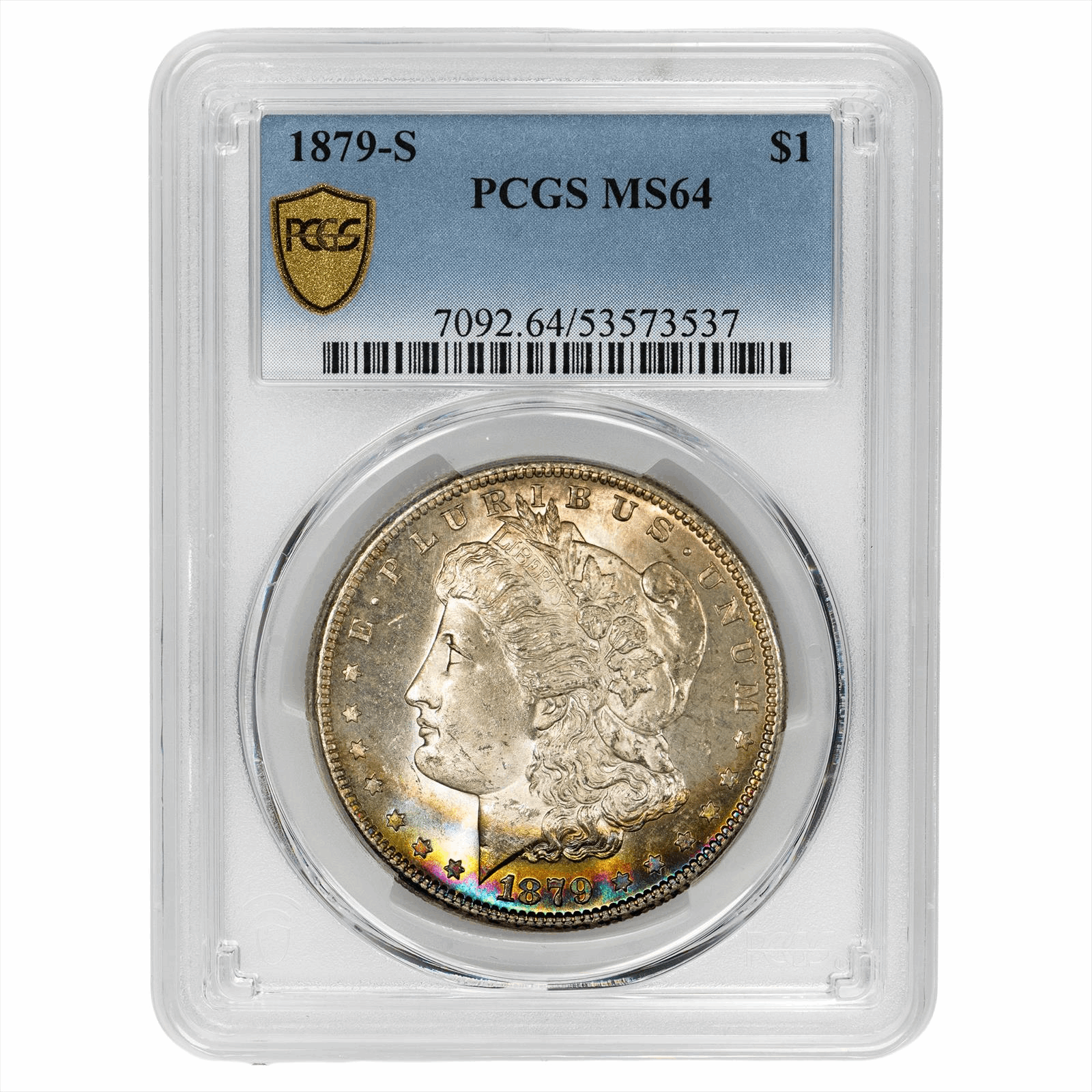 1879-S Morgan Silver Dollar $1 PCGS MS 64