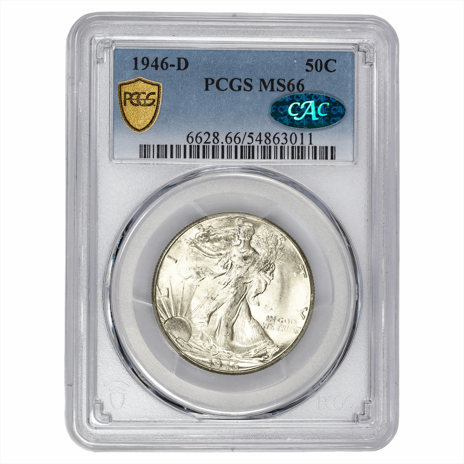1946-D Walking Liberty PCGS MS 66 CAC