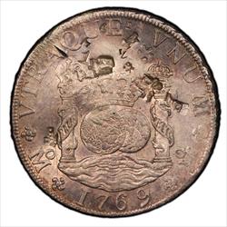 1769-Mo MF Mexico 8 Real Calico-1095 PCGS AU Details Chop Marks 