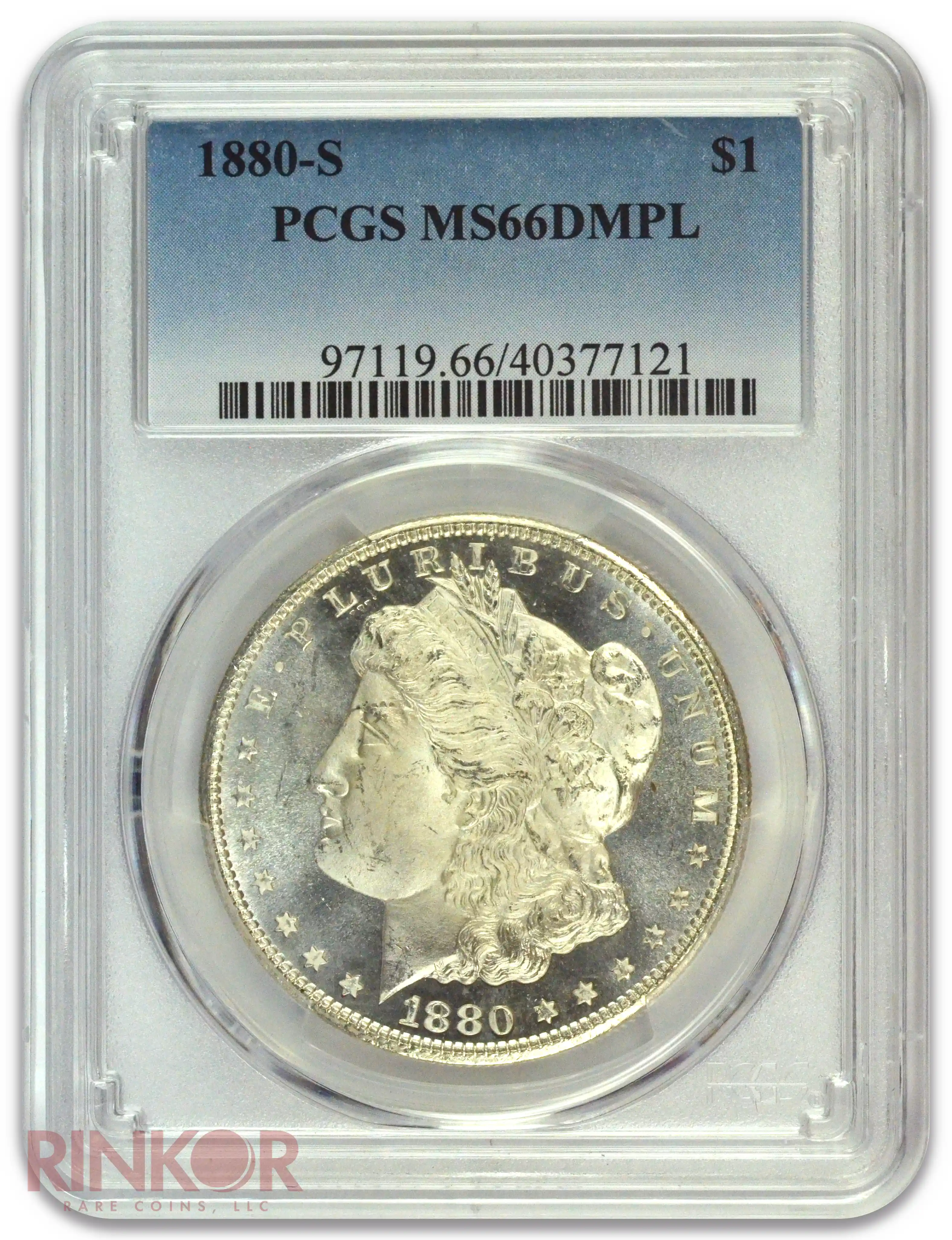 1880-S $1 Morgan Dollar PCGS MS 66 DMPL