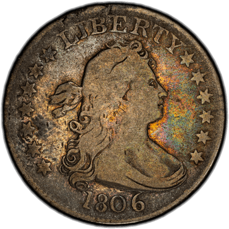 1806 25C PCGS VG10 CAC
