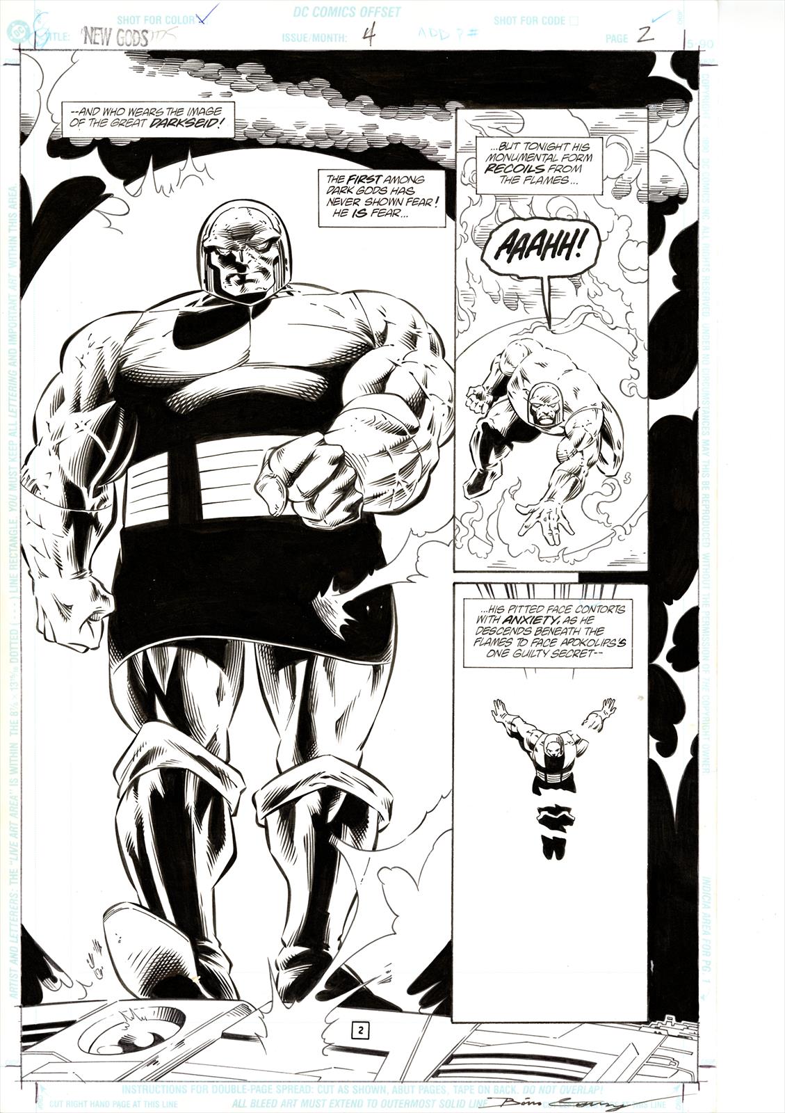 New Gods #4, Page 2 Artist:  Luke Ross (Penciller) ,  Brian Garvey (Inker) Media Type: Pen and Ink Art Type: Interior Page 