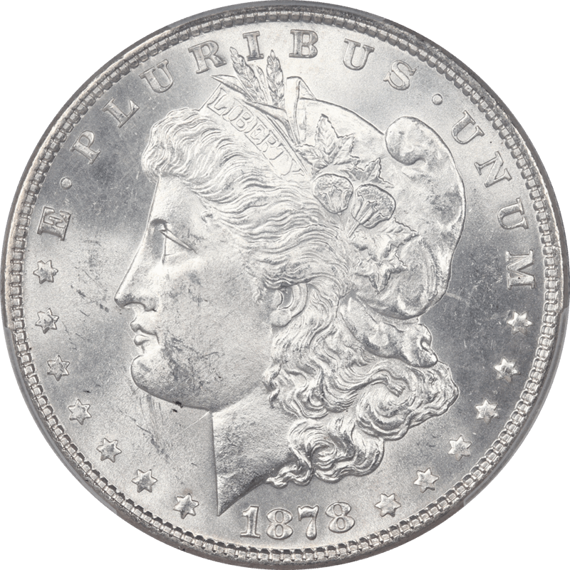 1878 7/8TF Weak Morgan Silver Dollar PCGS MS64 