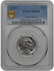 1937 Buffalo PCGS MS 68 