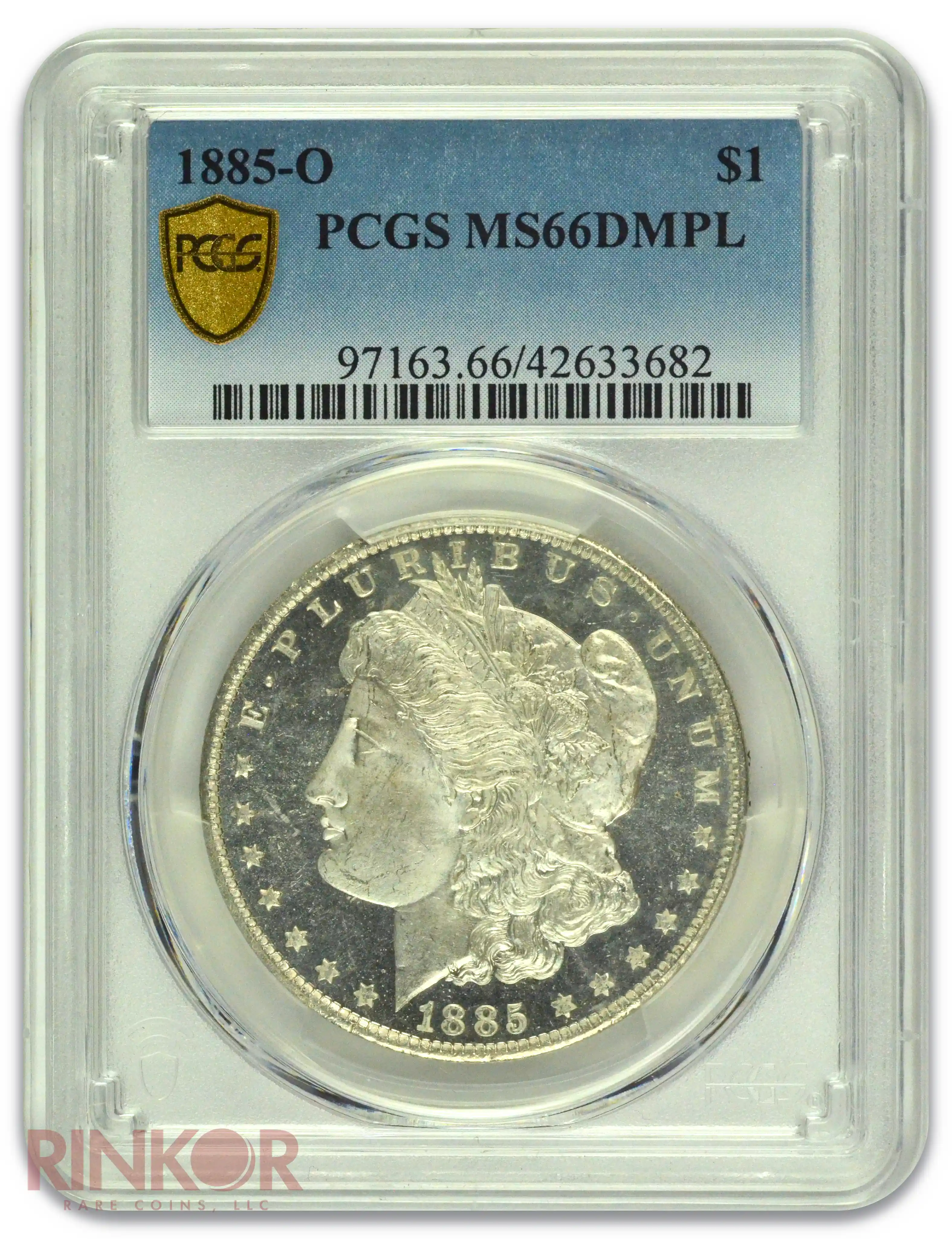 1885-O $1 Morgan Dollar PCGS MS 66 DMPL