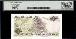 New Zealand Reserve Bank 1 Dollar ND 1981-85 Superb Gem New 67PPQ 