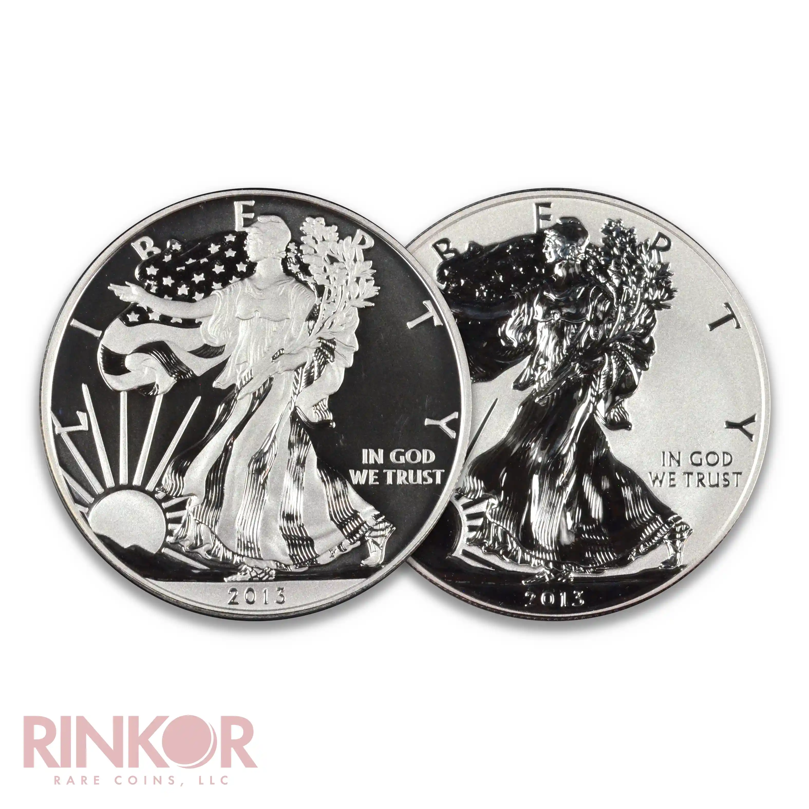 2013-W West Point Silver Eagle 2-Coin Set (Box and CoA)