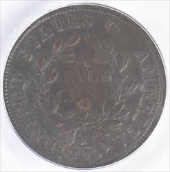 1802/0 1/2C Reverse of 1802 PCGS VF35BN 