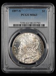 1897 S $1 PCGS MS63 MS63