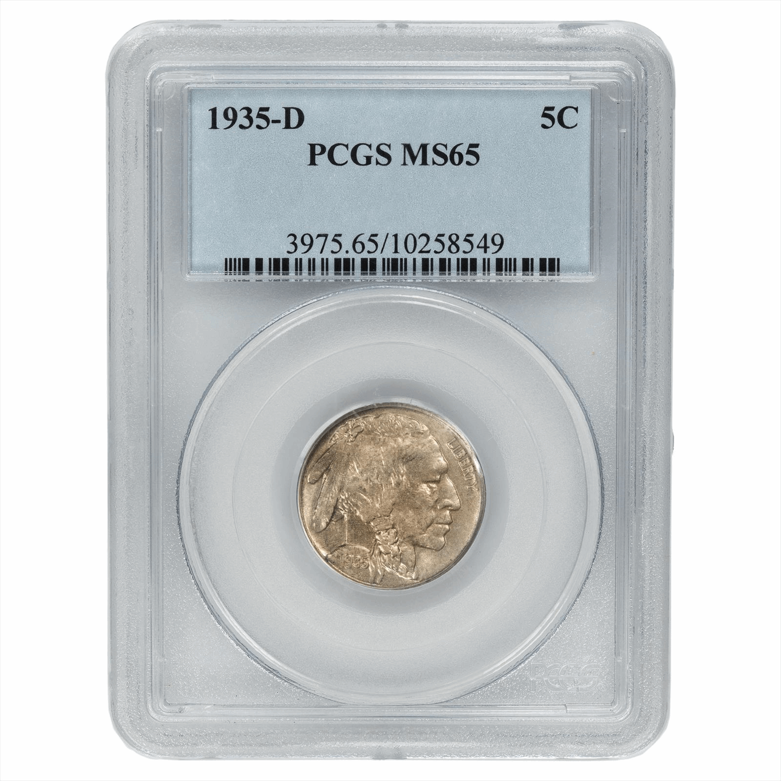 1935-D Buffalo Nickel 5C PCGS MS 65