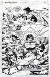 Adventures of Superman #513, Page 22 Title: Adventures of Superman #513, Page 22 Artist:  Barry Kitson (Penciller) ,  Ray McCarthy (Inker) Media Type: Pen and Ink Art Type: Interior Page 