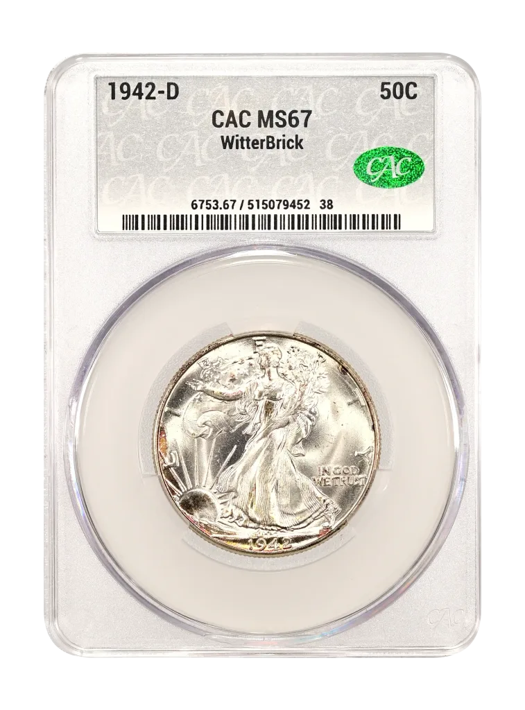 1942-D 50c CACG MS 67