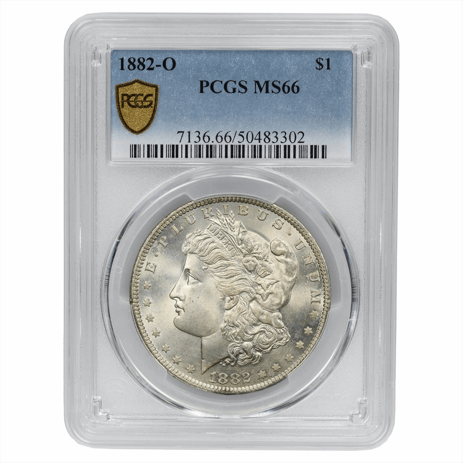 1882-O Morgan Silver Dollar $1 PCGS MS 66