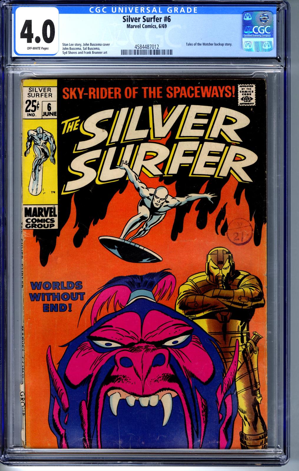 Silver Surfer #6 CGC 4.0 4.0
