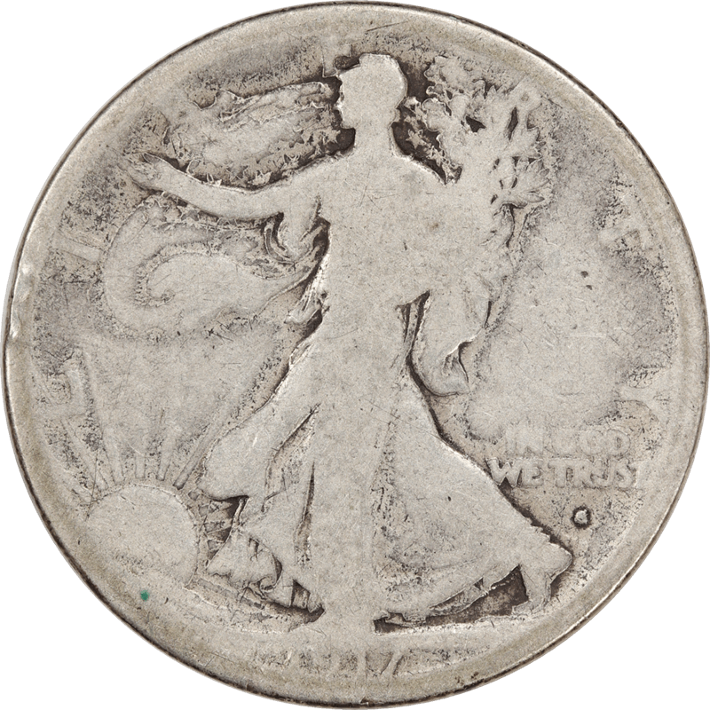 1917-S Obverse Walking Liberty Half Dollar 50c, Circulated, Good - Filler