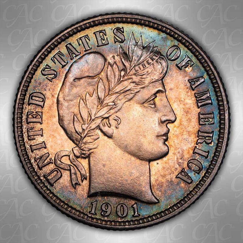 1901 10c CACG PR 65