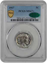 1917 Buffalo PCGS CAC MS 67+ 