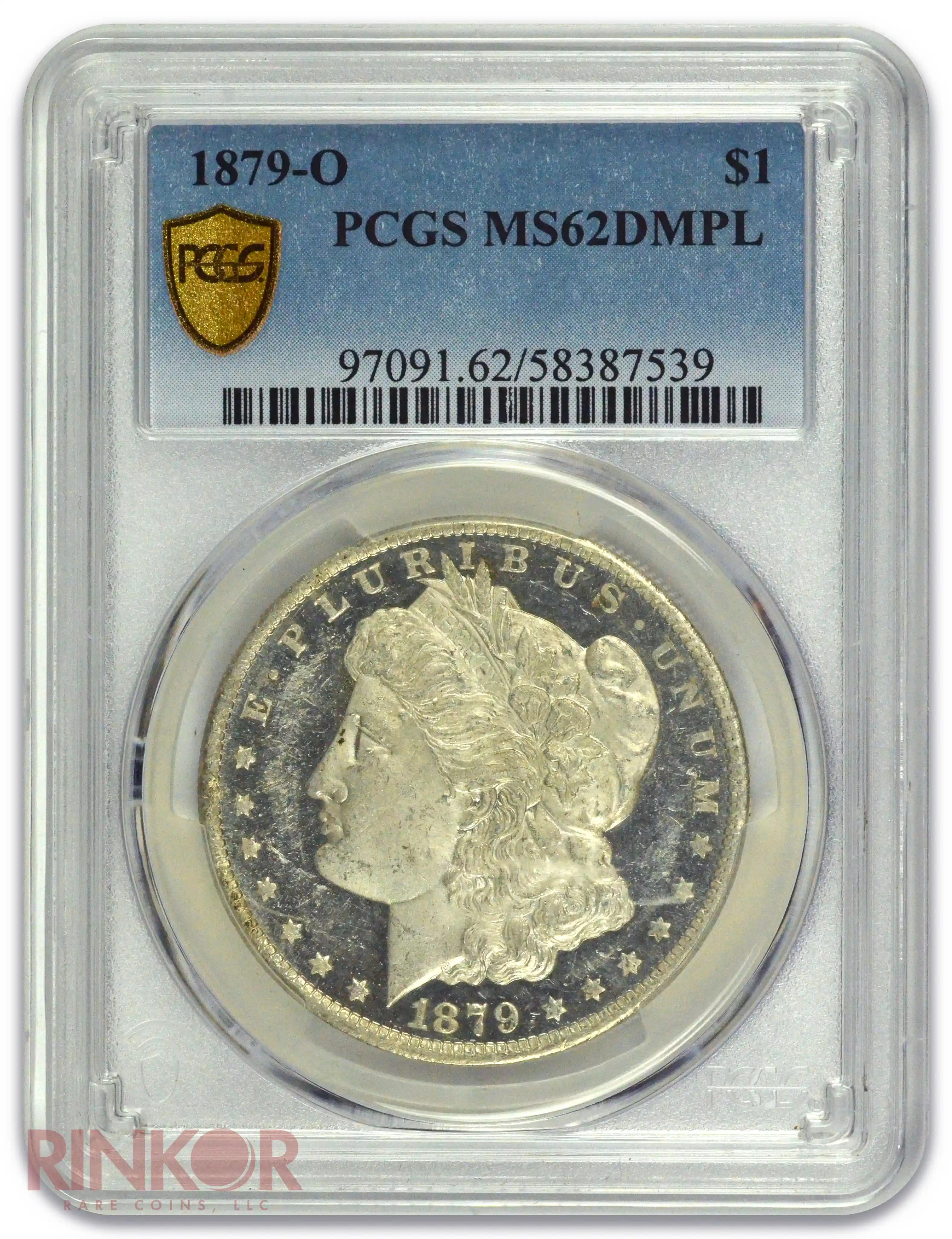 1879-O $1 Morgan Dollar PCGS MS 62 DMPL