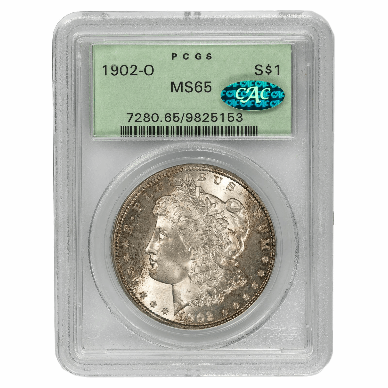 1902O Morgan Silver Dollar $1 PCGS MS 65 CAC