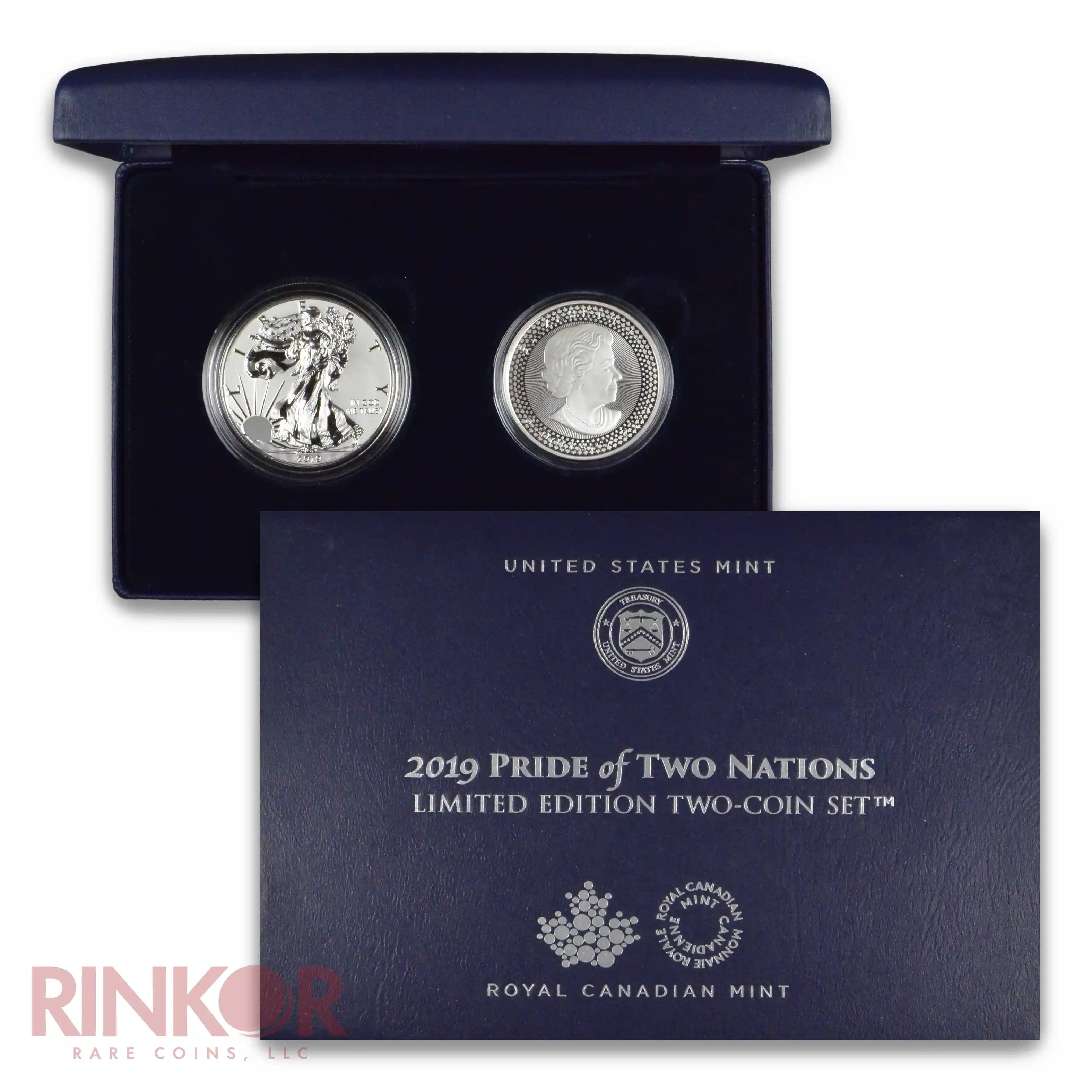 2019 Pride of Two Nations Limited Edition 2-Coin Set (Box and CoA)