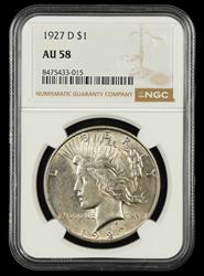 1927 S $1 NGC AU58
