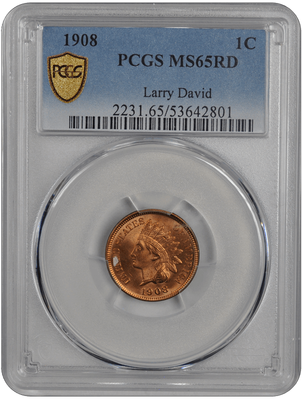 1908 Indian Head PCGS RD 65