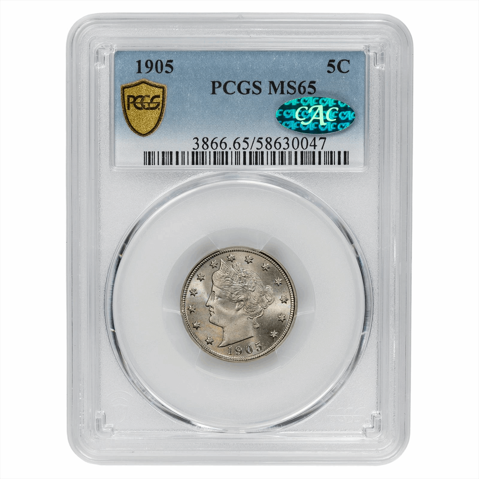 1905 Liberty V Nickel 5C PCGS MS 65 CAC