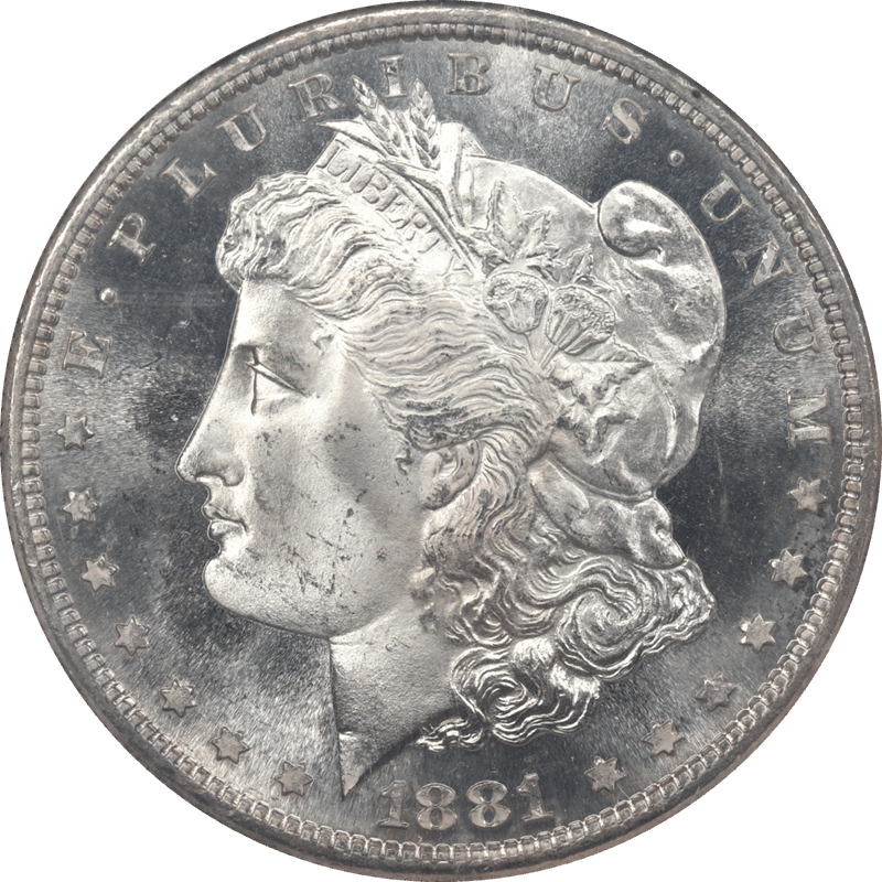 1881-S Morgan Silver Dollar $1 NGC MS 67 - Nice Lustrous Coin