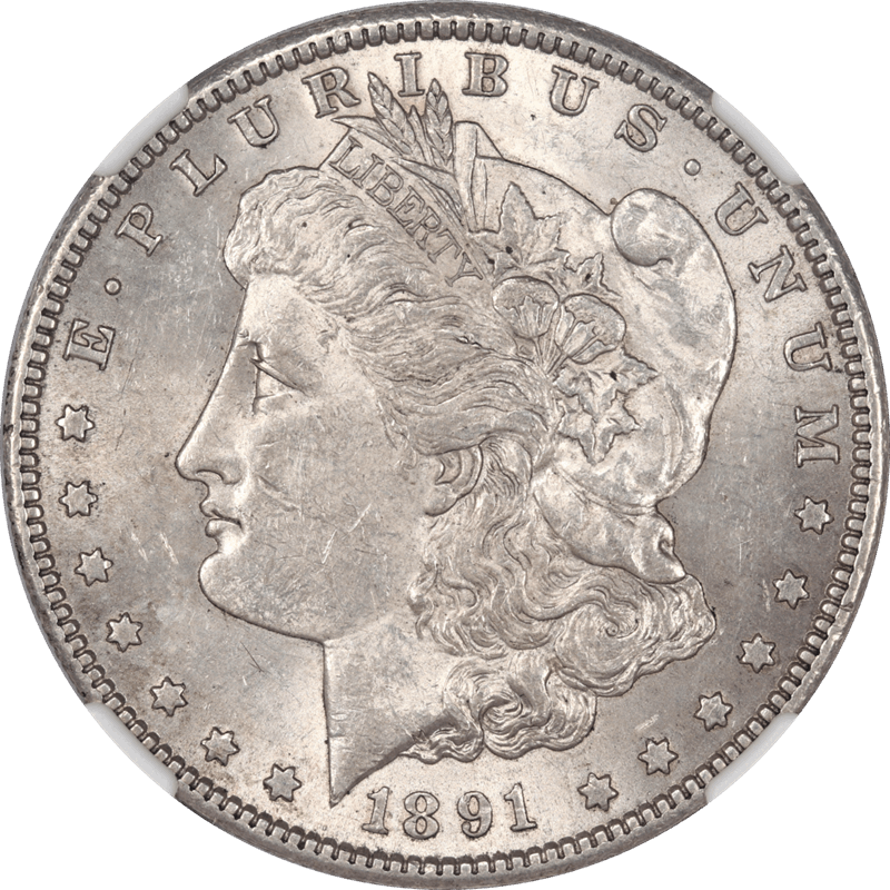 1891 S Morgan Silver Dollar NGC AU 58 