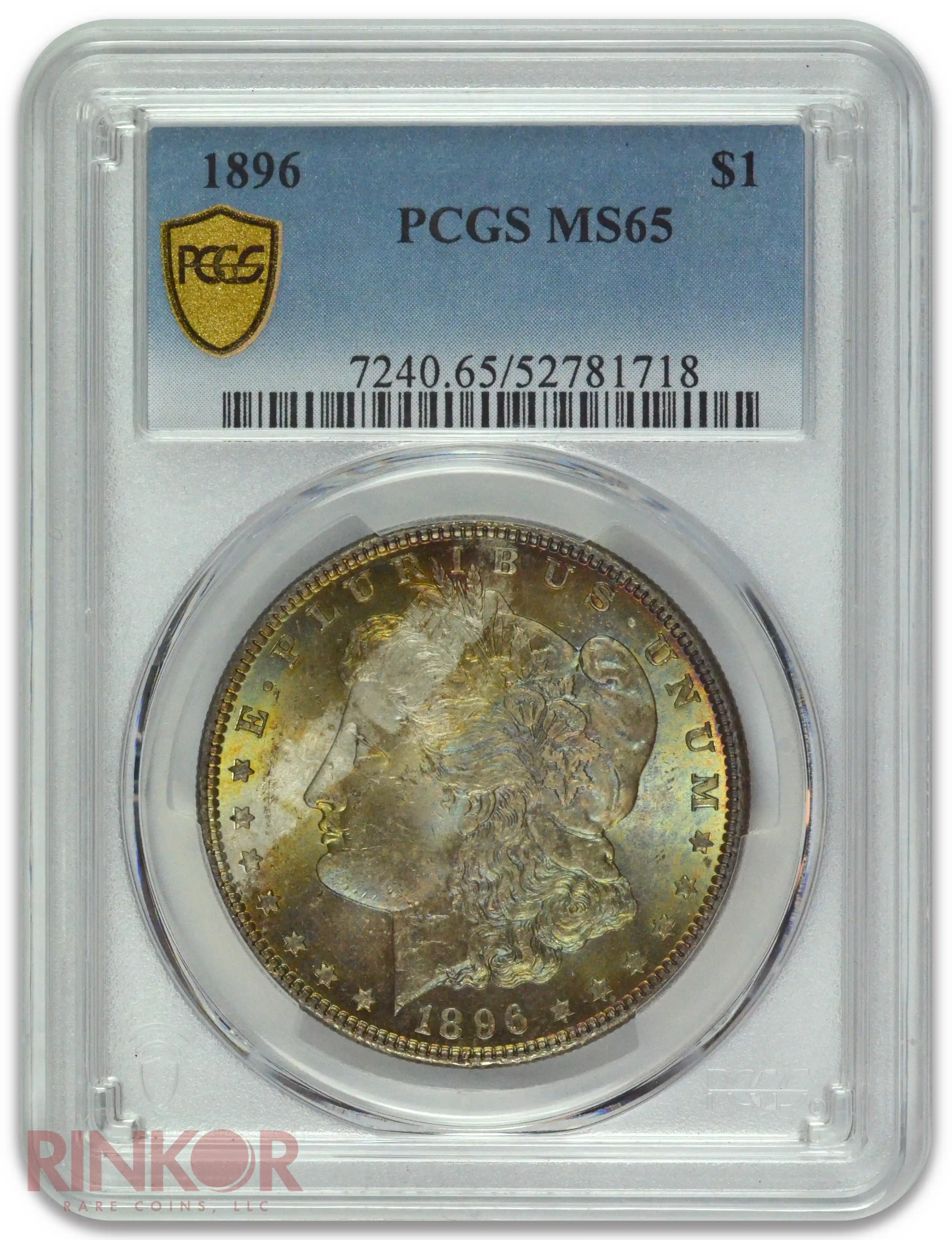 1896 $1 Morgan Dollar PCGS MS 65