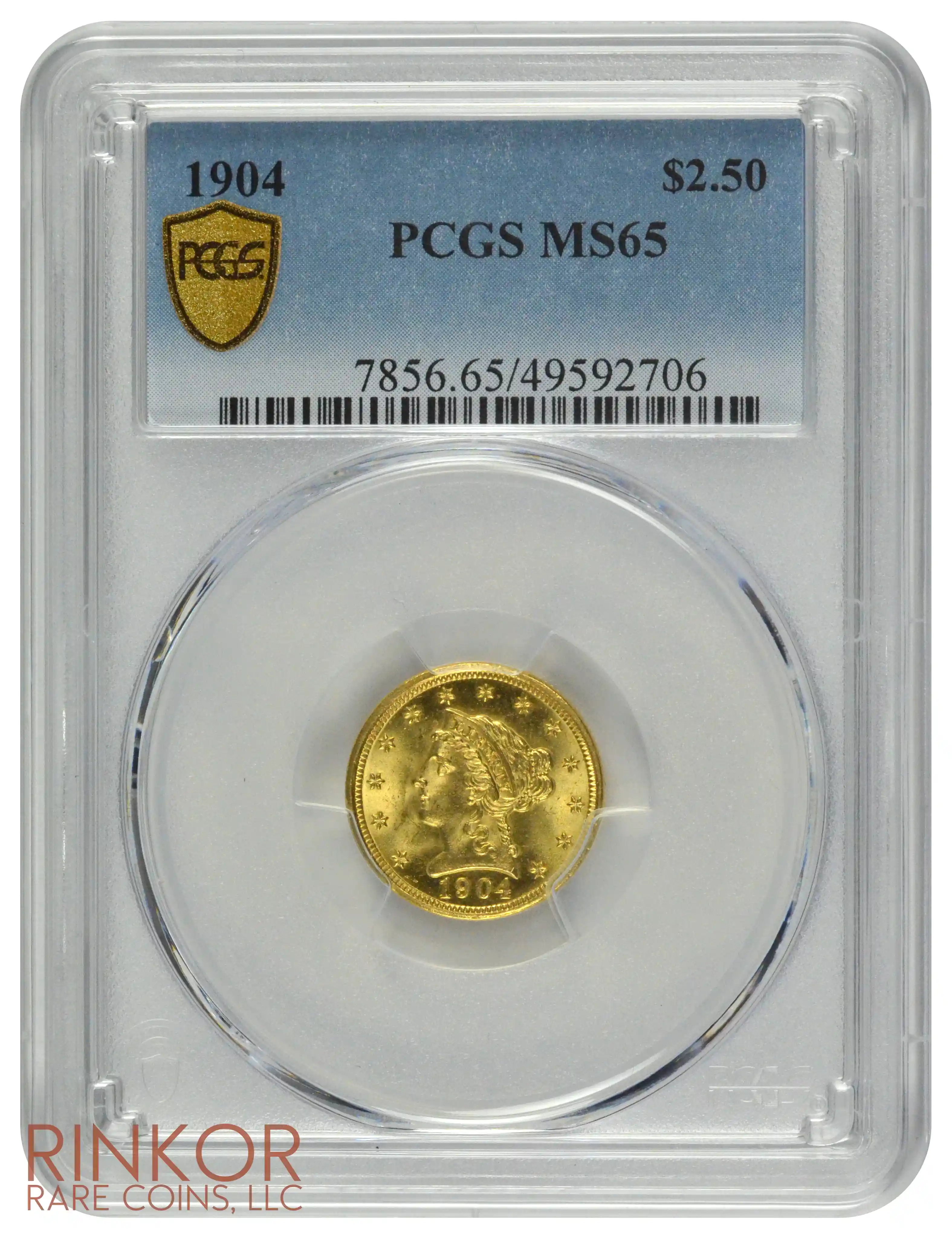 1904 Liberty Head $2.50 PCGS MS 65