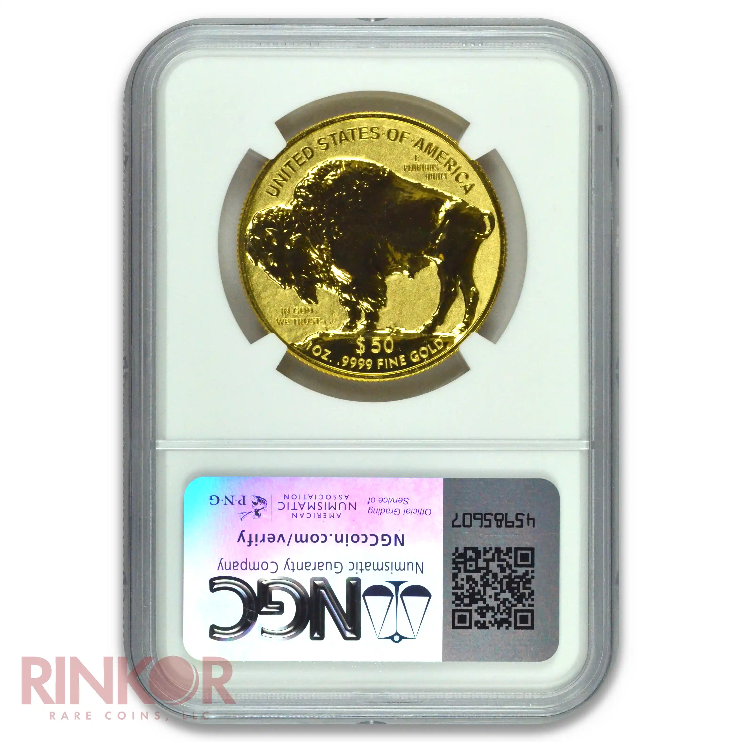 2013-W Reverse Proof 1oz American Gold Buffalo Brown Label NGC PF 70