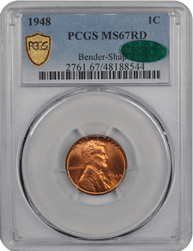 1948 Lincoln PCGS (CAC) RD 67 