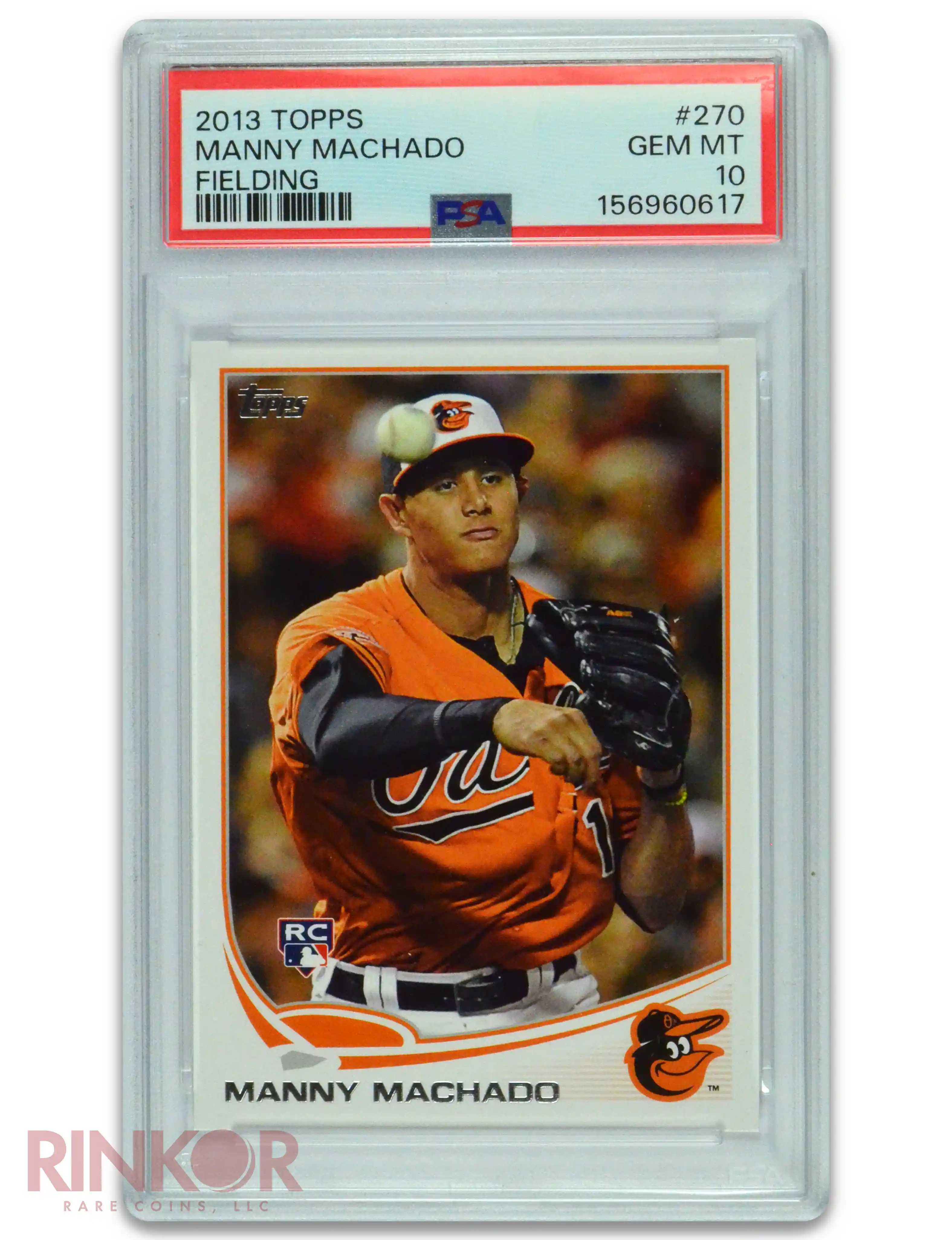 2013 Topps Manny Machado Fielding #270 PSA GEM MT 10