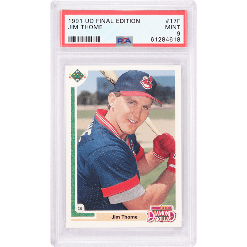 1991 Topps UD Final Edition #17F Jim Thome PSA - U.S. Coins and Jewelry