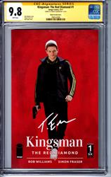 Kingsman: The Red Diamond #1 CGC 9.8 Signature Series Signed by Taron  Eggsy Egerton ( Doyler Variant Cover) 