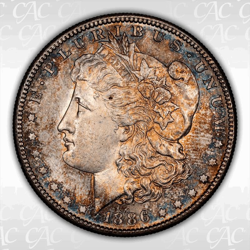 1886-S $1 CACG MS 64