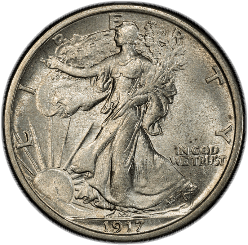 1917 50C PCGS MS 63 CAC