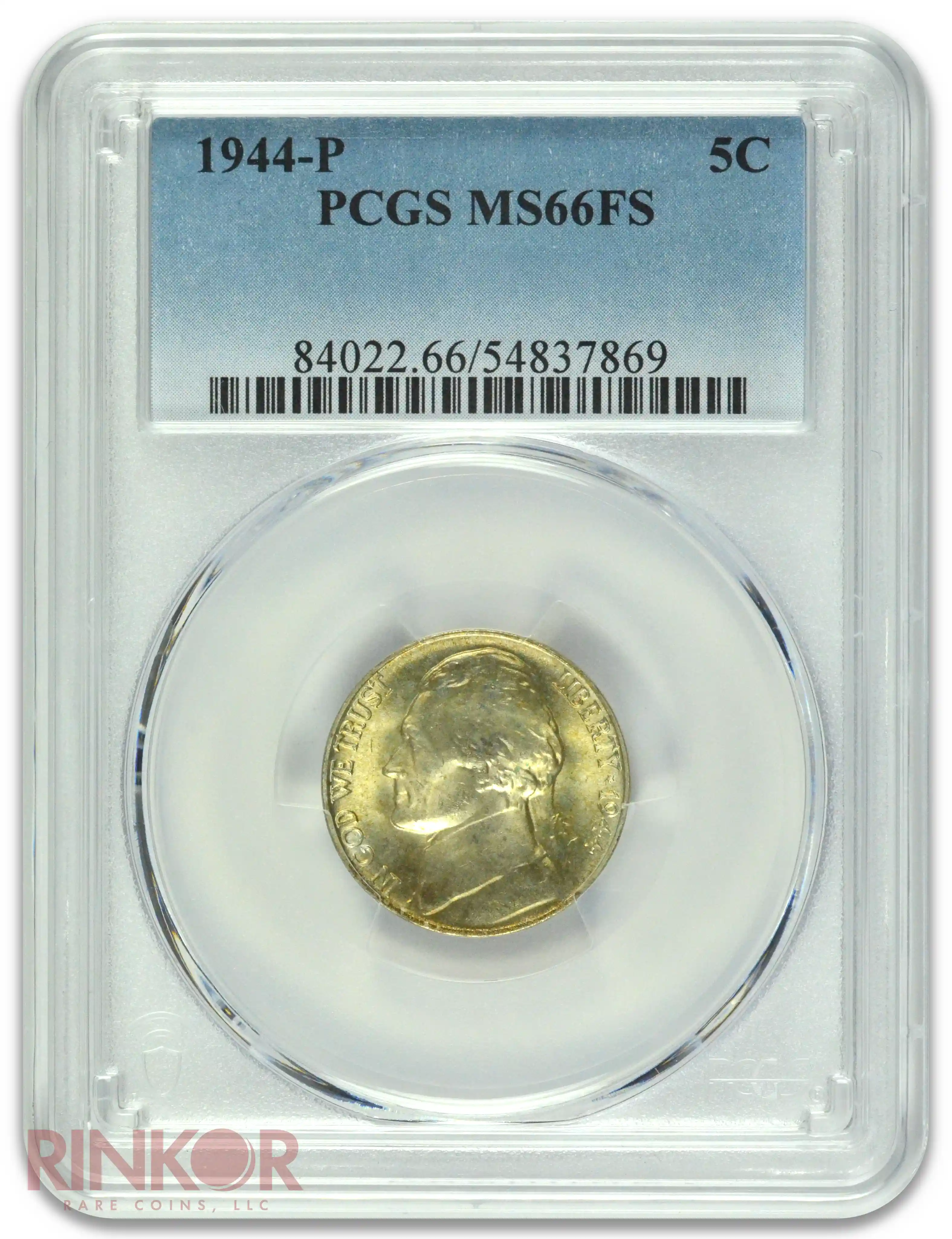 1944-P Jefferson Nickel PCGS MS 66 FS
