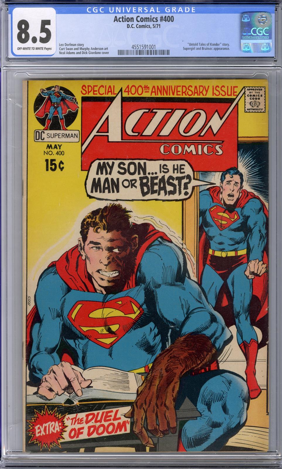 Action Comics #400 CGC 8.5 8.5