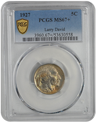 1927 Buffalo PCGS MS 67+