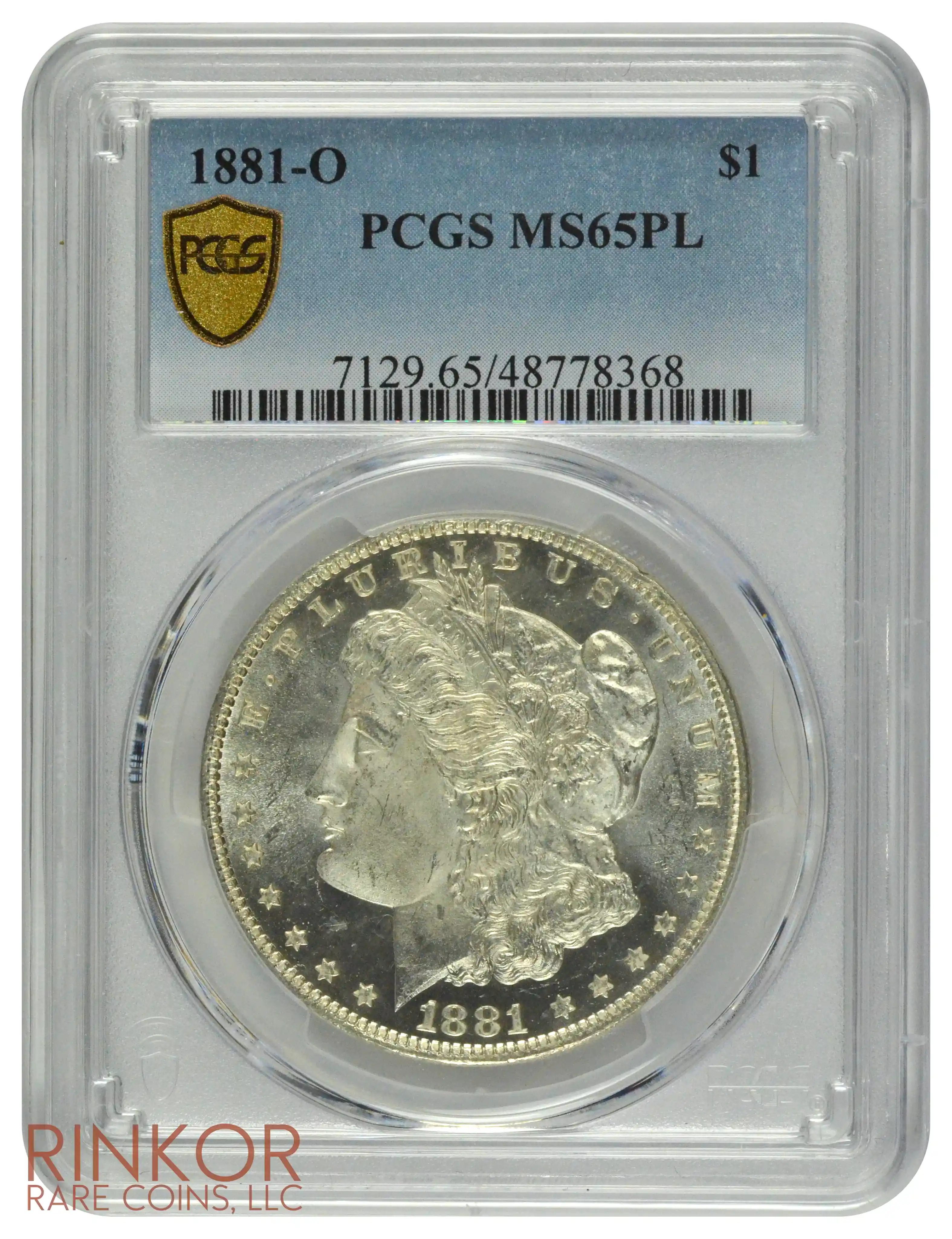 1881-O $1 PCGS MS 65 PL