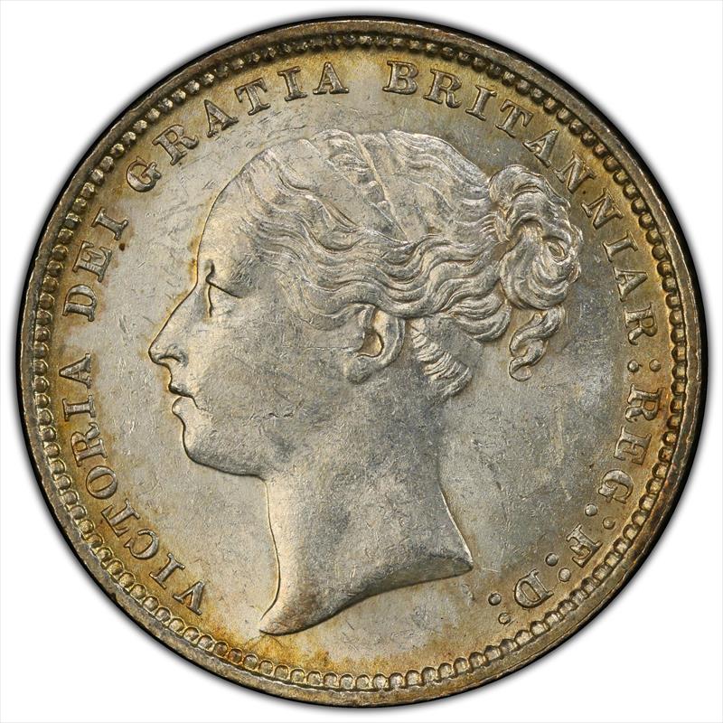 1883 Great Britain Shilling PCGS MS62 