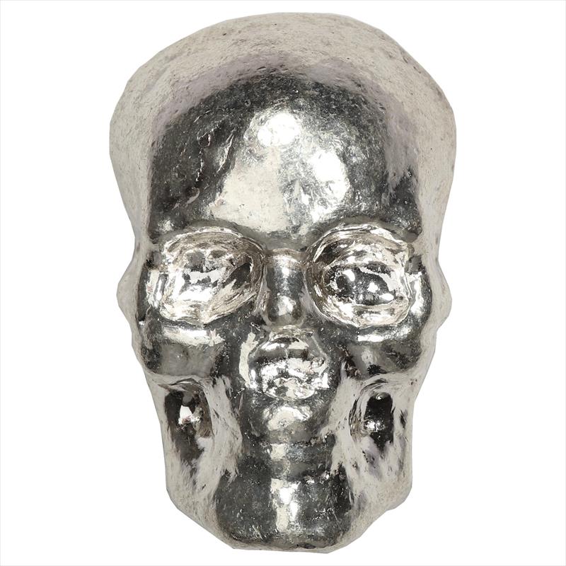 Buy SILVER BULLION-3oz Silver Skull Poured Bars .999 Fine Silver