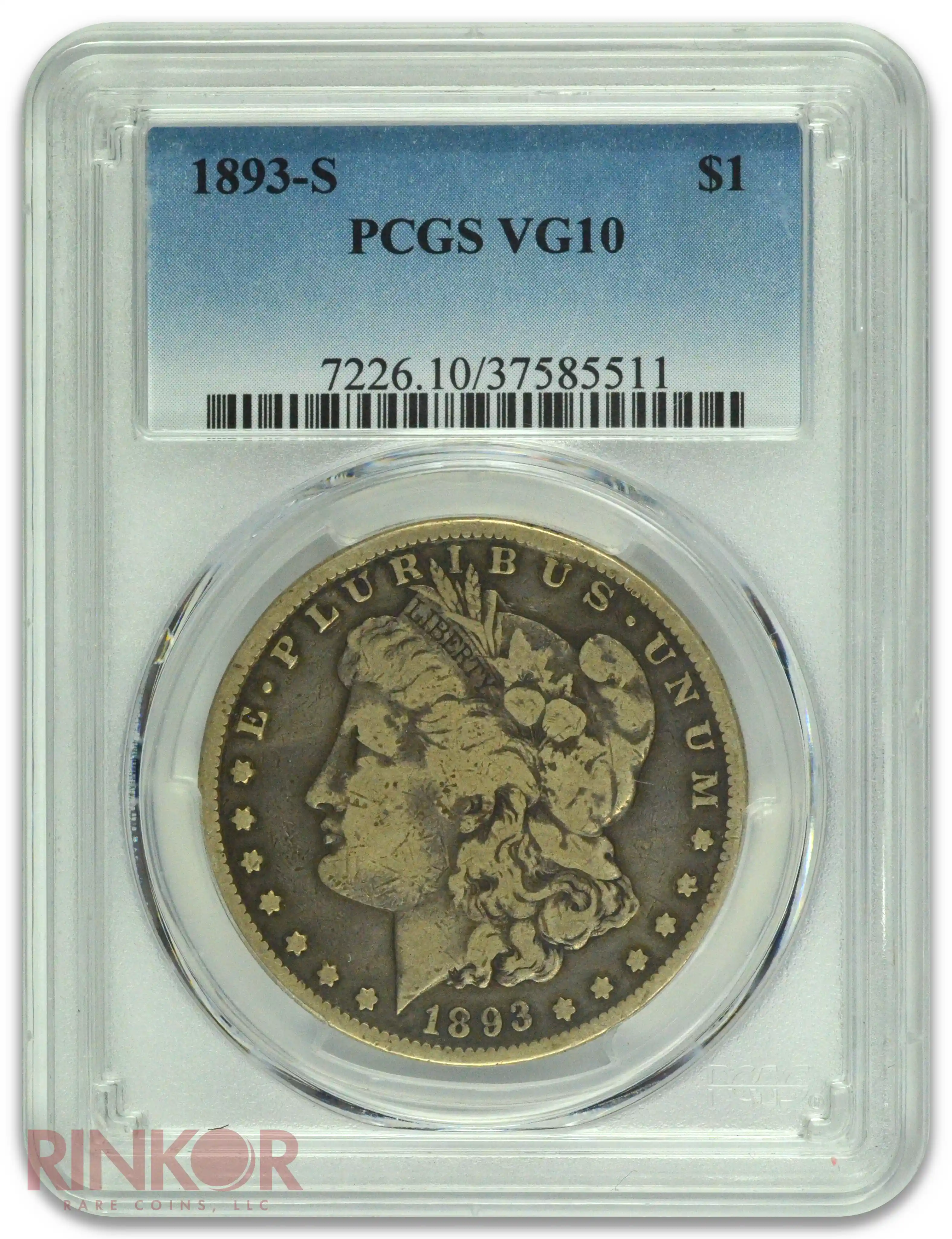 1893-S $1 Morgan Dollar PCGS VG-10