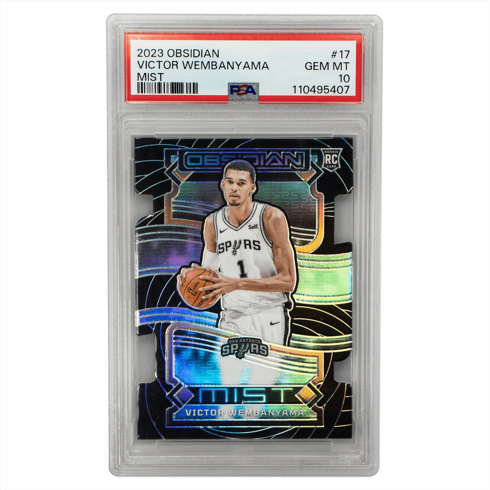 2023 Panini Obsidian Mist Victor Wembanyama #17 PSA GEM MT 10