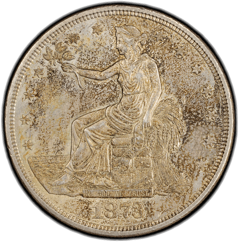 1873-CC T$1 PCGS AU 58